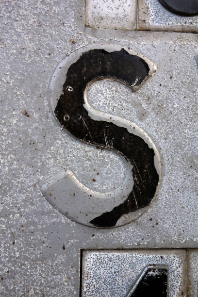 istock Written Wording in Distressed State Typography Found Letter S 1087570382