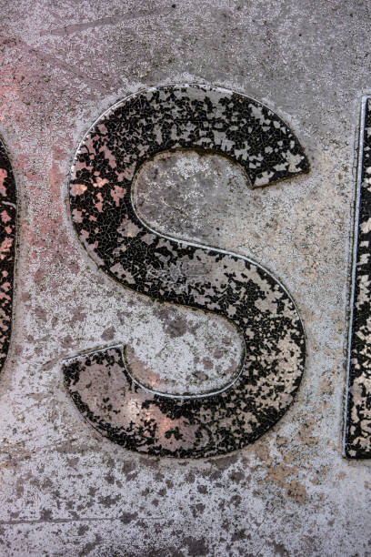 istock Written Wording in Distressed State Typography Found Letter S 1087570546