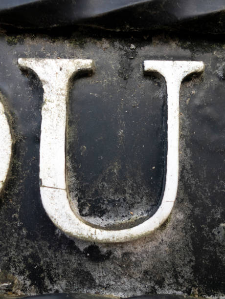 istock Written Wording in Distressed State Typography Found Letter U 1087570780