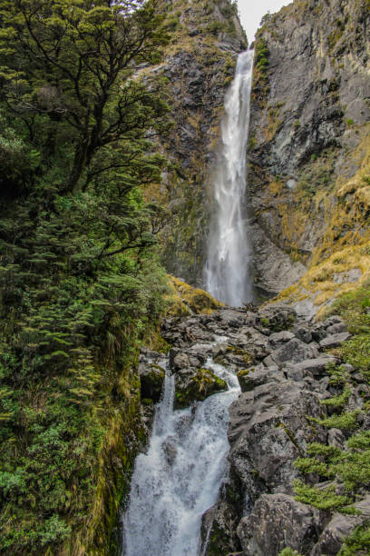 istock Devil's Punchbowl Waterfall in Arthur's Pass National Park, New Zealand 1087580304