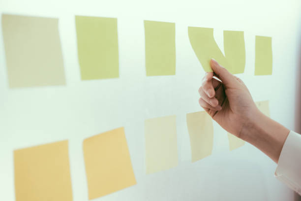 istock Business people meeting and use post it notes to share idea. 1087580424