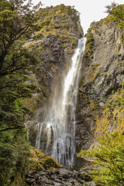istock Devil's Punchbowl Waterfall in Arthur's Pass National Park, New Zealand 1087580514
