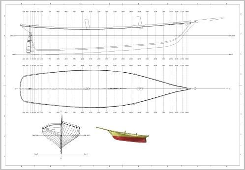 Hi resolution renderings taken from one of my published 3D Models, the Schooner America, built in 1851 and winner in the same year of the Royal Yacht Society regatta in England, and later a confederate blockader.\nThe 3D Model was made and published by me in December 2018.\nThe Blueprint showing  hull waterlines was made by me basing on my 3D Model.