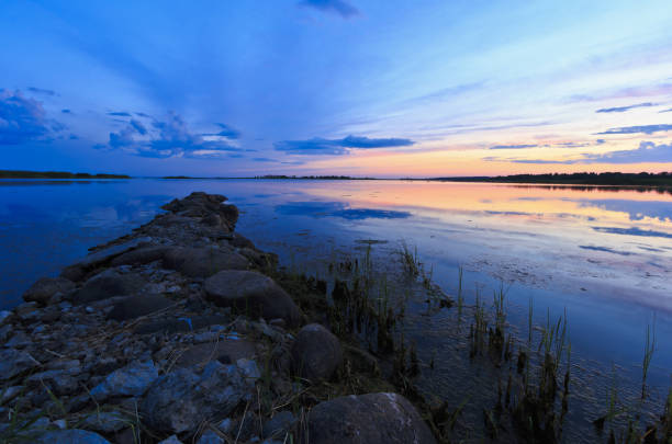 istock Old stone jetty at Baltic sea in Estonia. 1087585644