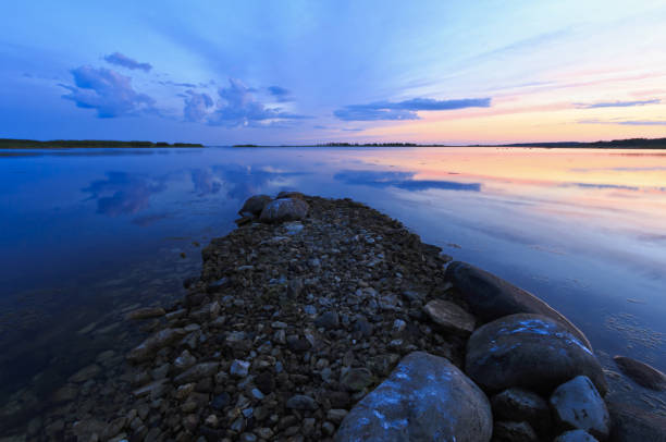 istock Old stone jetty at Baltic sea in Estonia. 1087585646