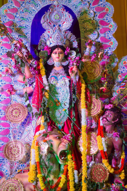 istock Close Up View Of Durga Idiol In Potrait Mode 1087591754
