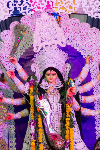 istock Close Up View Of Durga Idiol In Potrait Mode 1087591782