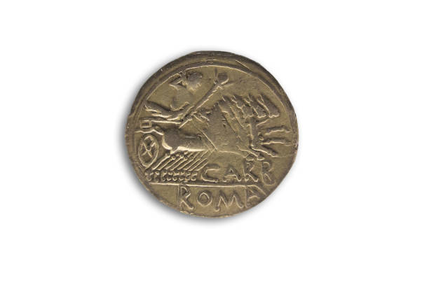 istock Republican denarius with Jupiter on Chariot 1087606172