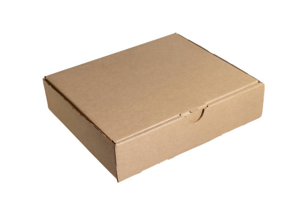 istock Cardboard box isolated on a white background. Delivery, moving, package and gift concept 1087612904