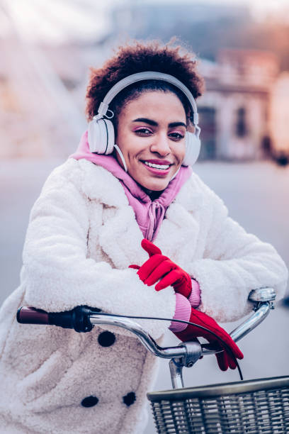 istock Positive delighted female person posing on camera 1087616872