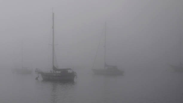 istock Boats in fog 1087619542