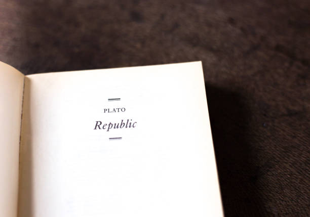 istock Open Book, Title Page: Republic by Plato 1087628464