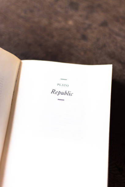istock Open Book, Title Page: Republic by Plato 1087628502