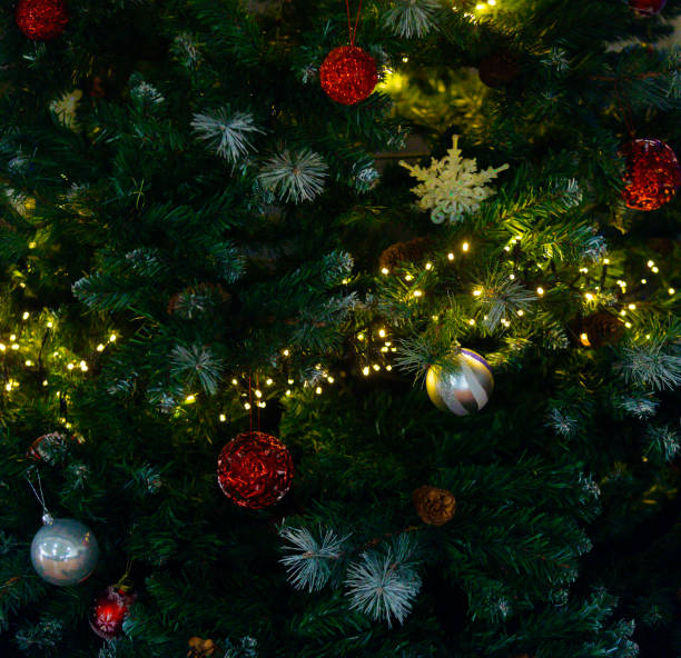 istock Chrismas tree colorful background in chrismas day, new year day 1087632848
