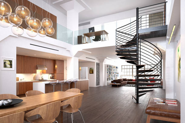 istock 3D render of Home Interior, Living Room 1087647484