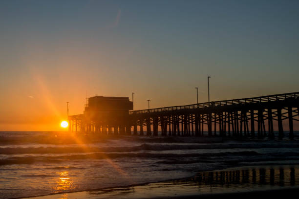istock Sun sets over the ocean in Newport Beach, CA 1087651934