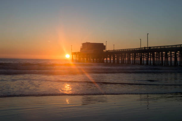 istock Sun sets over the ocean in Newport Beach, CA 1087651942