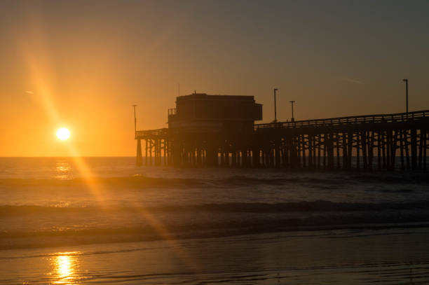 istock Sun sets over the ocean in Newport Beach, CA 1087652274