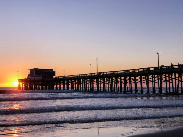 istock Sun sets over the ocean in Newport Beach, CA 1087652286