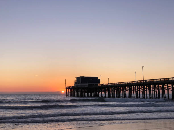 istock Sun sets over the ocean in Newport Beach, CA 1087652304