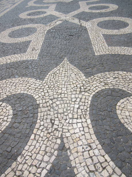 istock Mozaic Patterns on the Streets of Ponta Delgada, Azores 1087652388