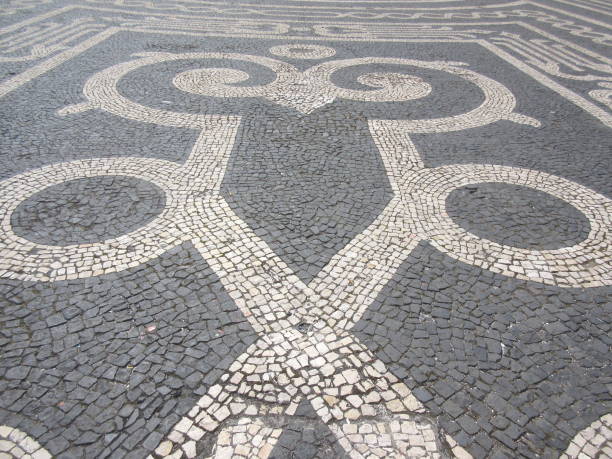 istock Mozaic Patterns on the Streets of Ponta Delgada, Azores 1087652394