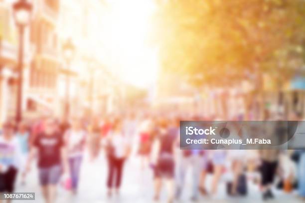 Defocused Street Stock Photo - Download Image Now - Customer, Journey, People