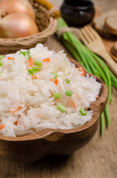 istock Traditional sauerkraut with carrots 1087717114