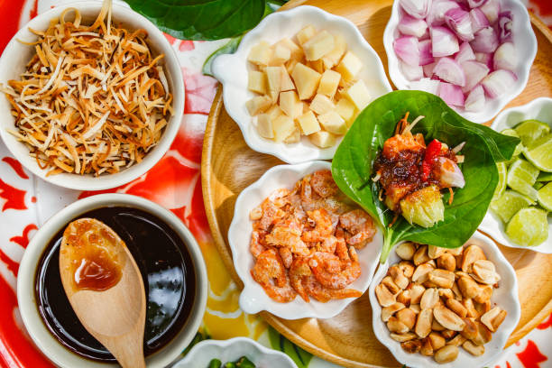 istock Miang kham is a traditional snack from Thailand. 1087735894