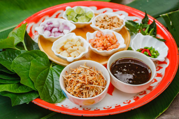 istock Miang kham is a traditional snack from Thailand. 1087735972