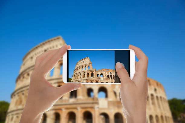 istock Colosseum against the blue sky in Rome 1087747790