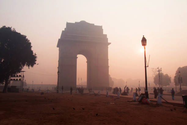 istock Image of India gate at morning time 1087773774
