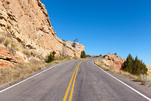 istock Scenic mountain road bend, Colorado, USA. 1087783460