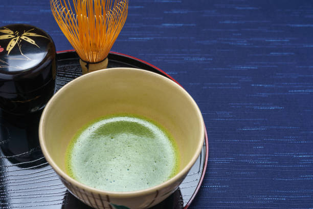 istock Japanese traditional tea set with matcha green tea 1087807234