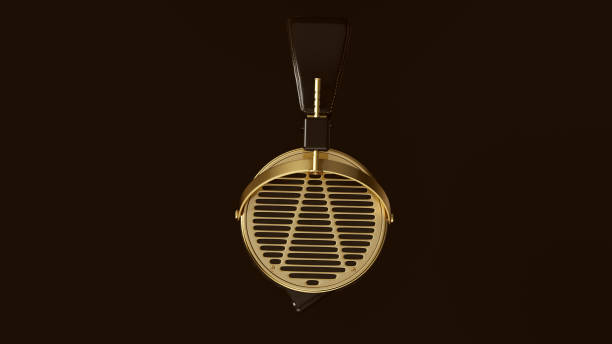 Gold Vintage Headphones