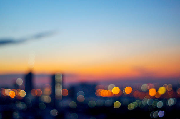 istock sunset, city and bokeh 1087821674