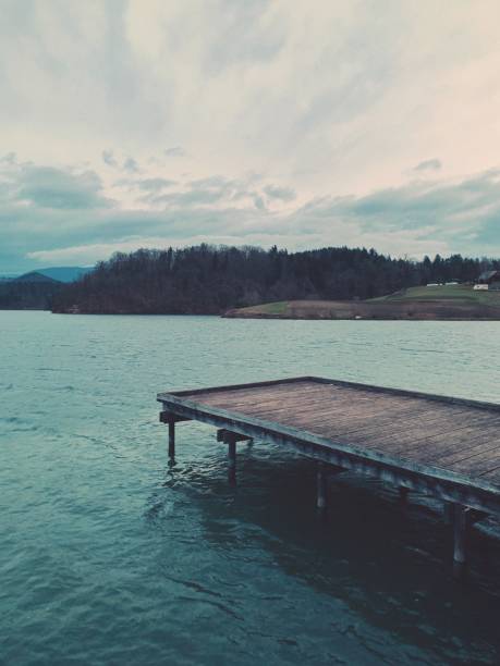 istock Jetty by the lake 1087823584