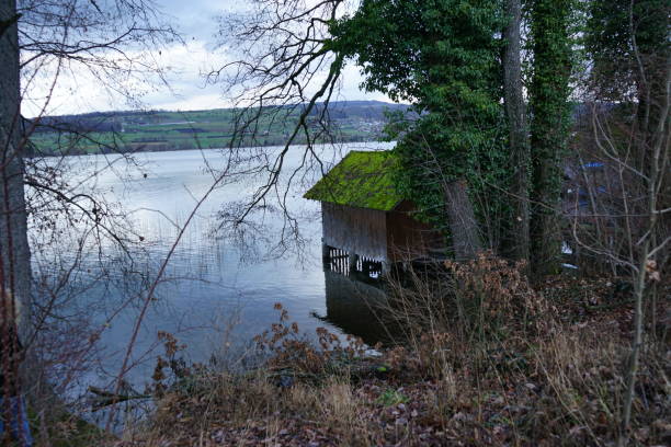 istock The fisherman's hut on the lake 1087831498