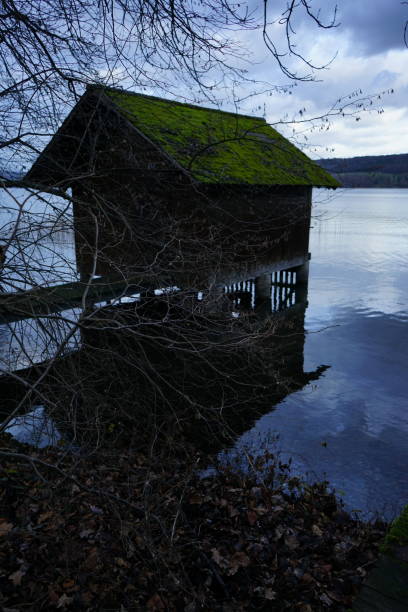 istock The fisherman's hut on the lake 1087832030