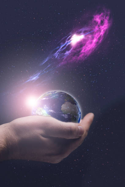 istock Whole world in hands. Mixed media . 1087841460