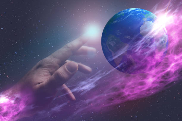 istock Whole world in hands. Mixed media . 1087841512
