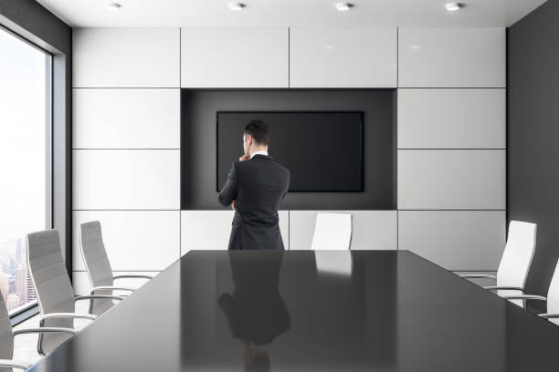 istock Businessman in meeting room 1087841604