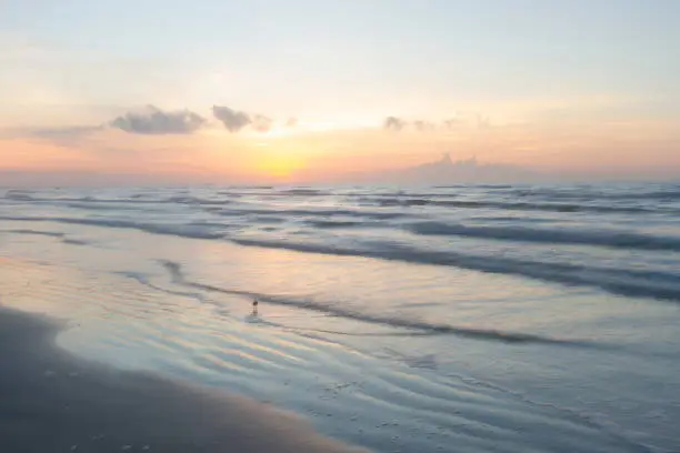 sunrise along the Gulf of Mexico - Port Aransas Texas morning