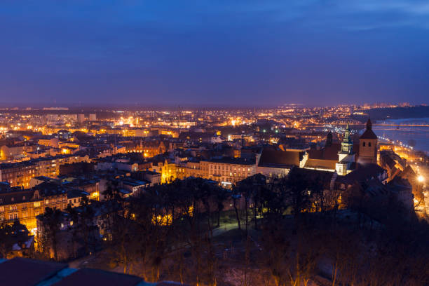 istock Old town of Grudziadz at night 1087858606