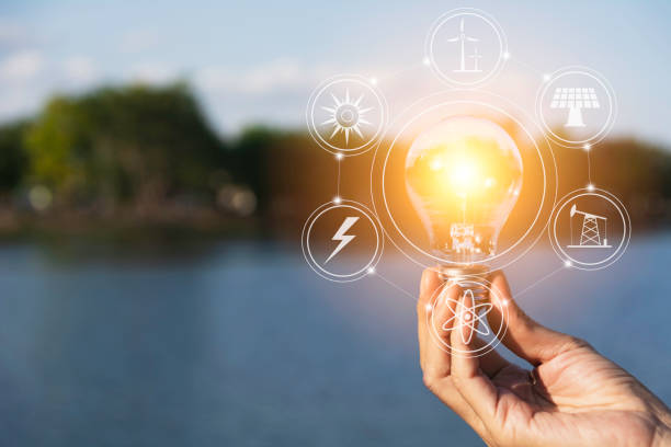 istock Hand holding a light bulb. Innovation and creative concept. 1087873566
