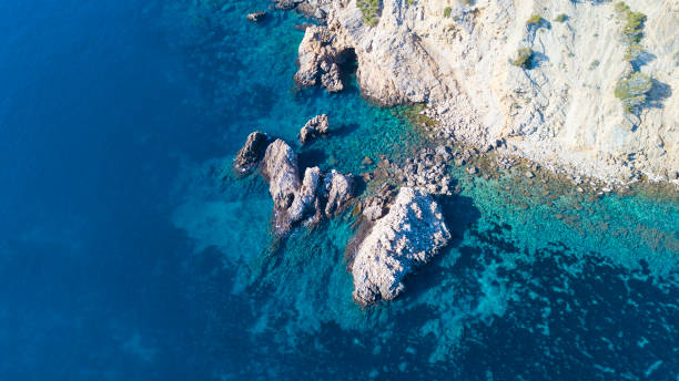 istock Turquoise water, forest and beaches in Mallorca 1087879348