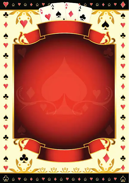 Vector illustration of Pokergame background