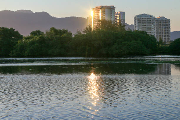 Marapendi Lagoon in Barra da Tijuca, Rio de Janeiro