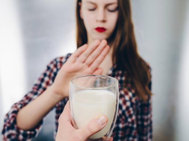 istock Girl having milk allergy 1087905772