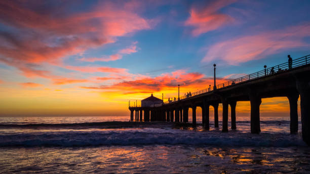 istock Stunning Sunset at Manhattan Beach Pier 1087906370